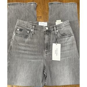 Calvin Klein Jeans Womens Gray Denim Mom Loose Fit 29 X 30